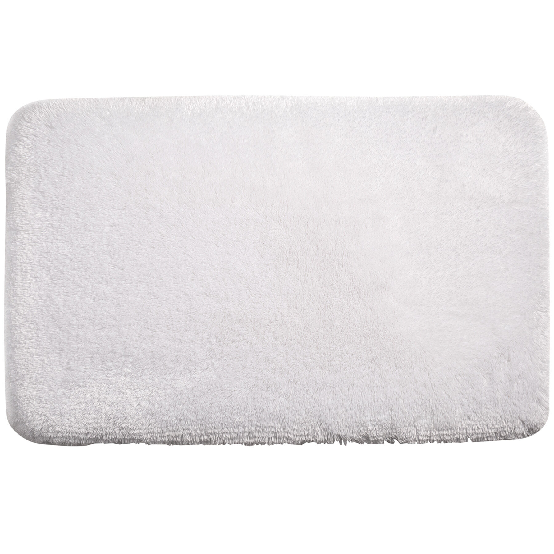 white bath rug