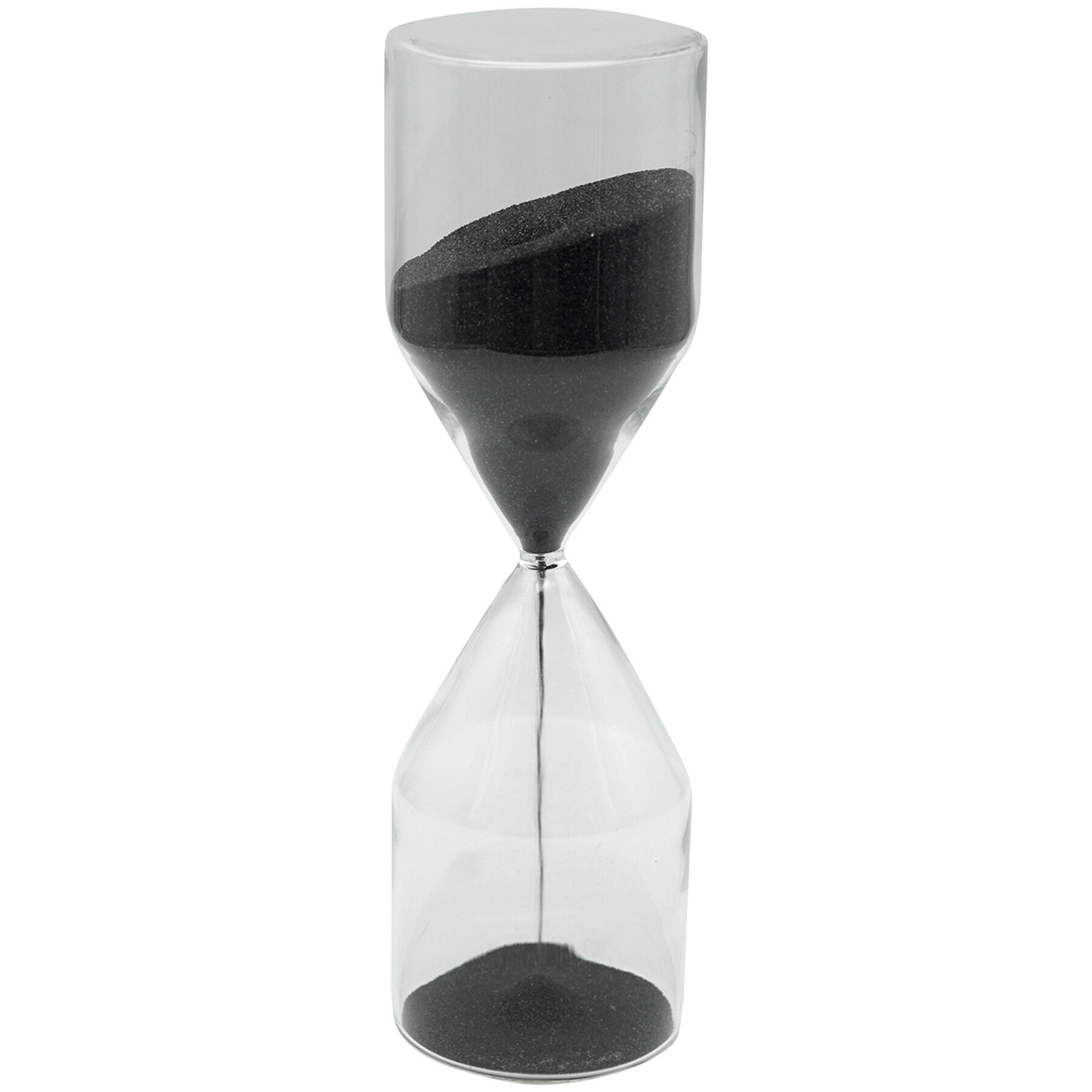 black sand hourglass