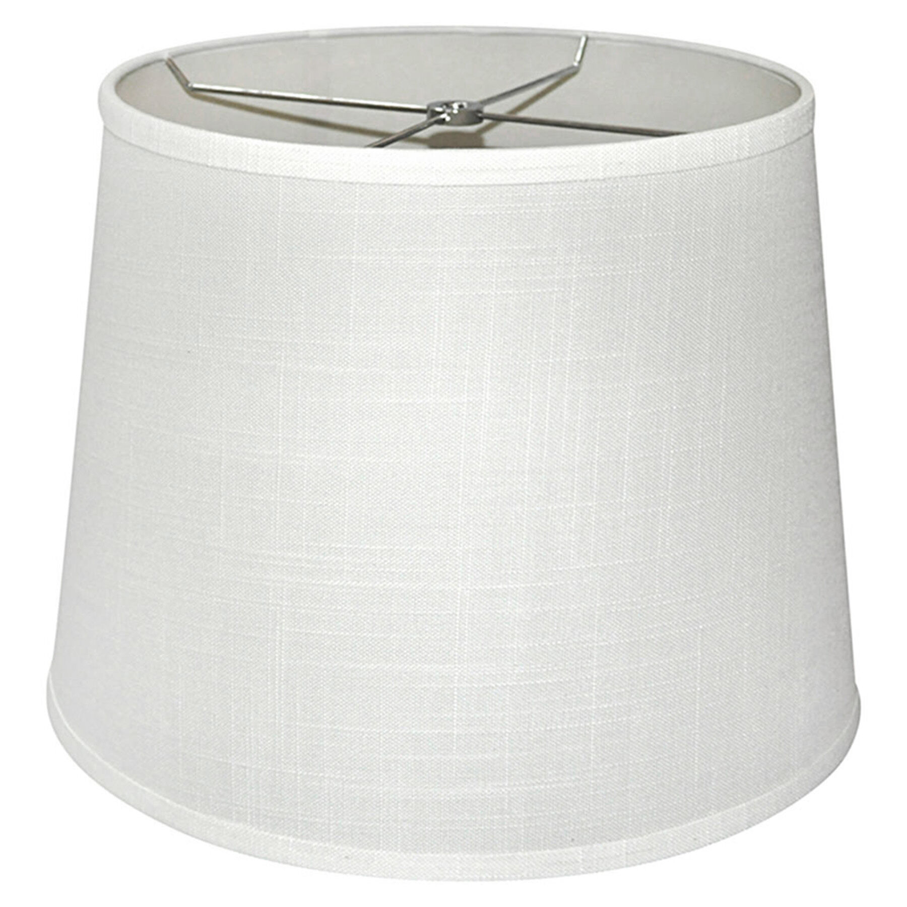 white fabric lampshade
